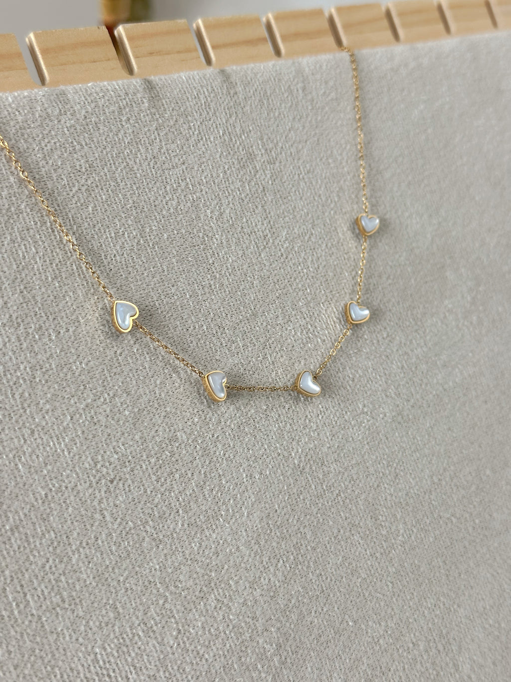 Vanilla Hearts Necklace