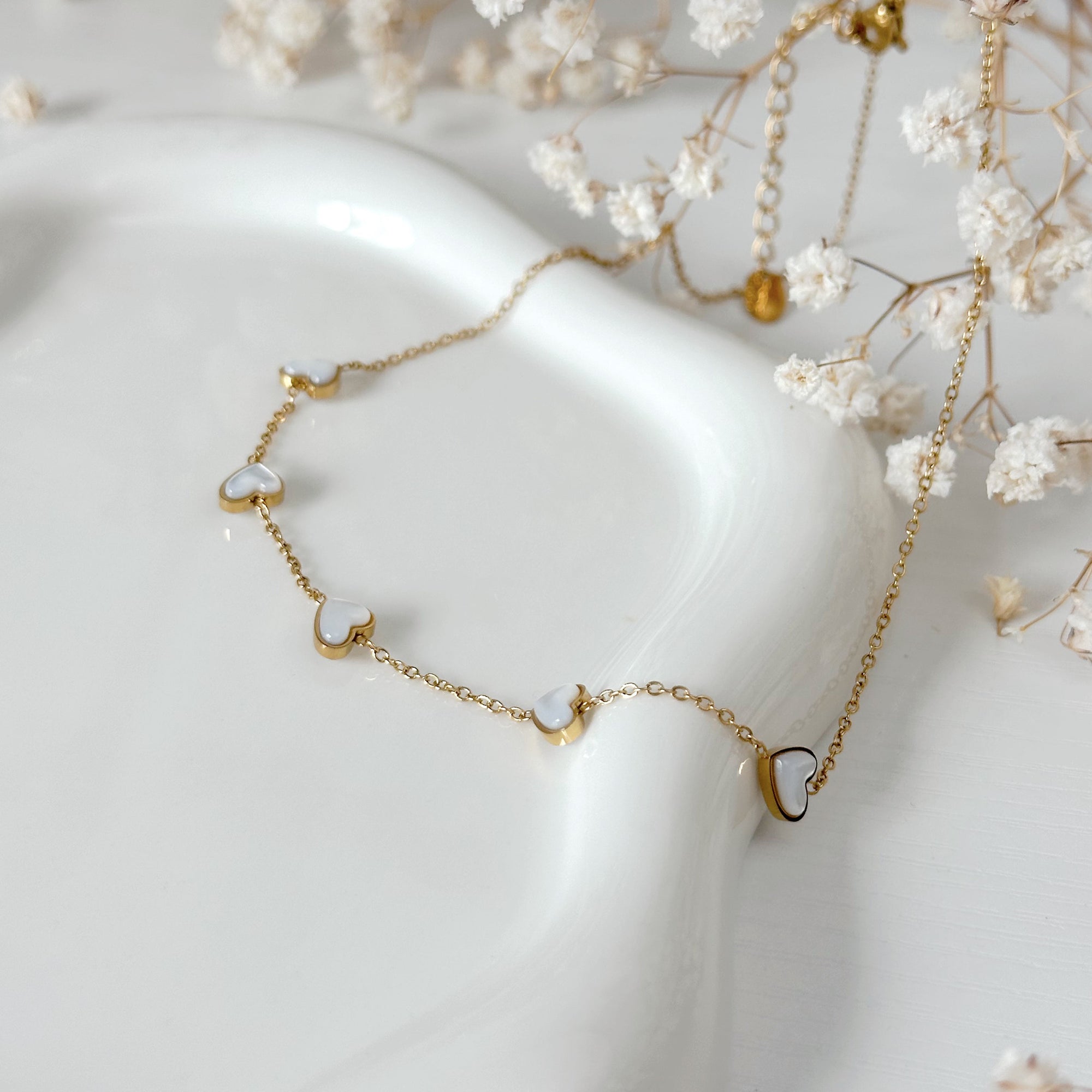 Vanilla Hearts Necklace