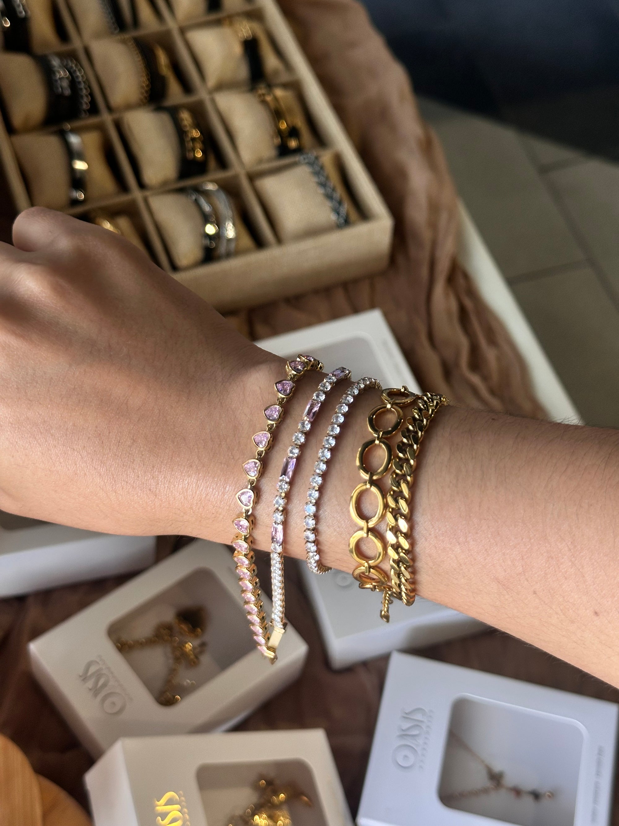 Obelia Heart Bracelet